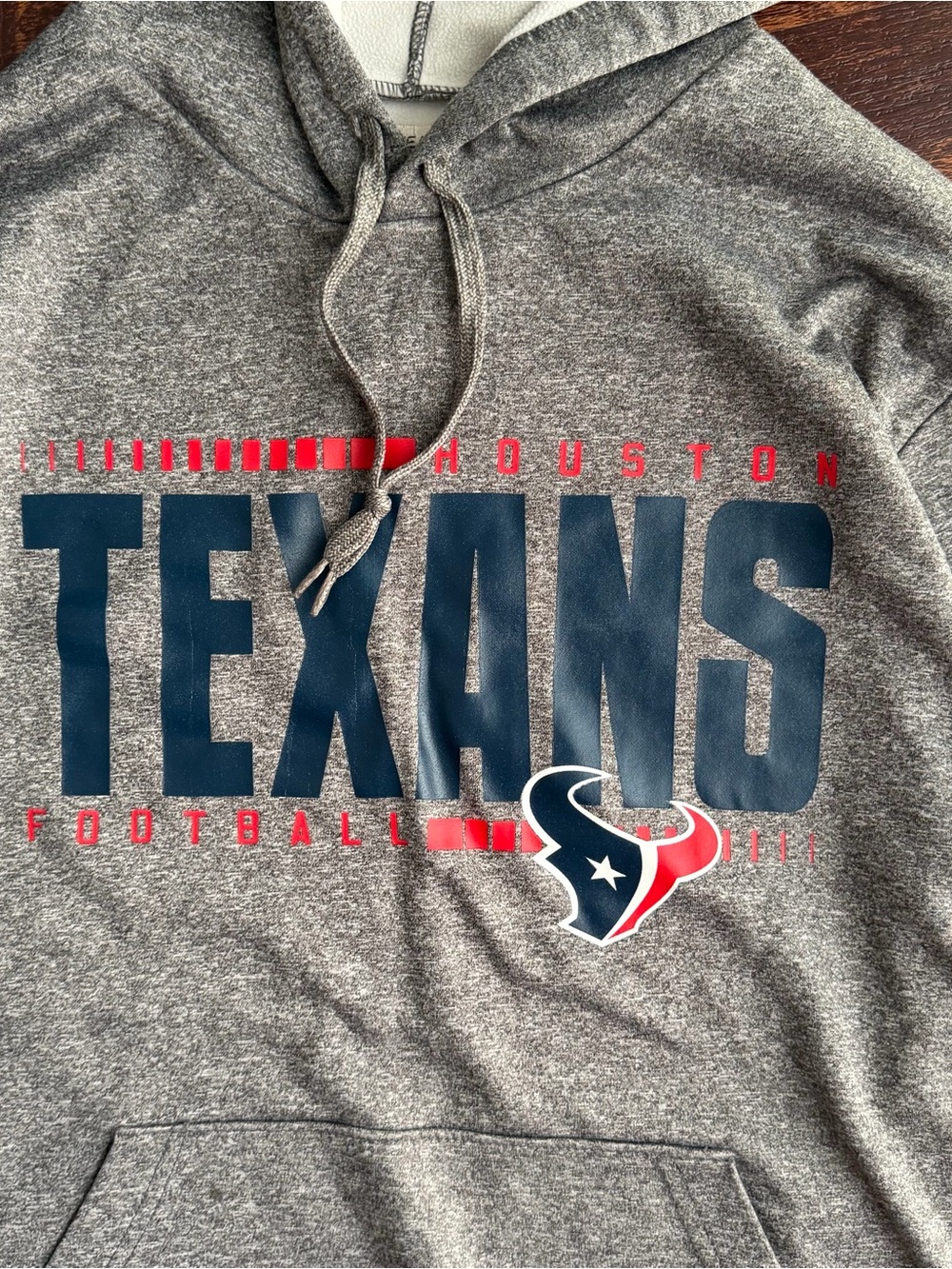 Houston Texans NFL Team Apparel Hoodie Gray Size M Pullover Football